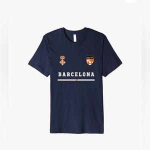NWOT Ladies Barcelona TShirt Size Large Color Navy